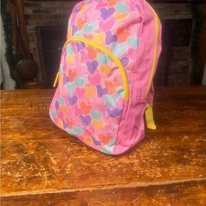 Colorful Heart Pattern Kids Backpack